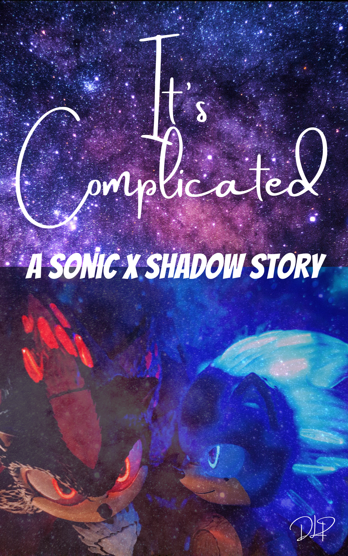 It's Complicated fan fic cover with Sonic and Shadow 